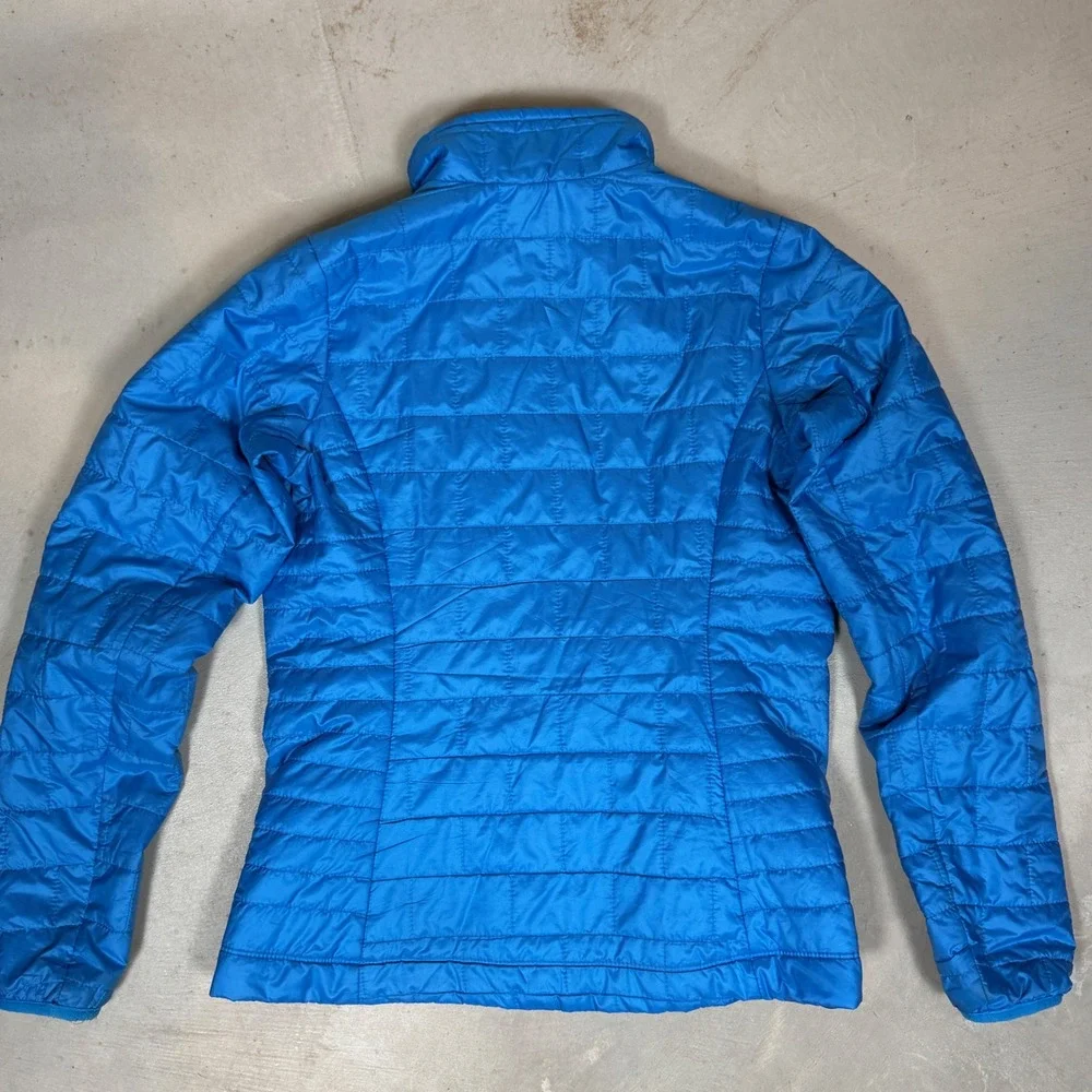 Patagonia Womens Nano Puff Jacket Blue Small STY84217 FA18 Brick Wheels Logo - Picture 3 of 7